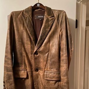 Kenneth Cole leather blazer.